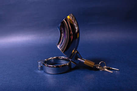 the Toys for adults on a blue background, sex shopの写真素材