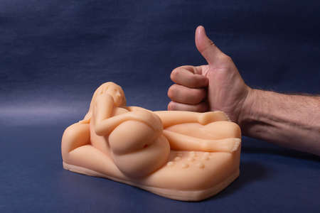 Masturbator for men in the form of a woman. sex toys.
