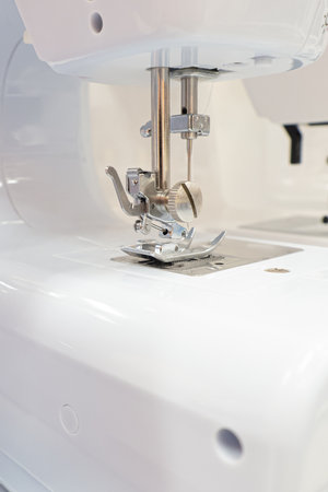 sewing machine. textile industry. labor activity. Sewing production.の写真素材