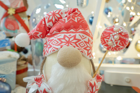Christmas decoration. Holidays and events. Santa Clausの写真素材