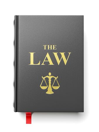 The book of laws. Constitution isolated on white background 3dの写真素材