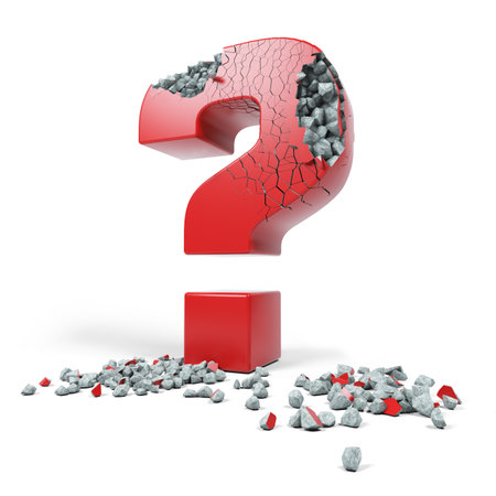 Concept of solution of main question. 3D renderの写真素材