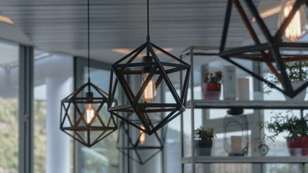 chandelier in a cafe