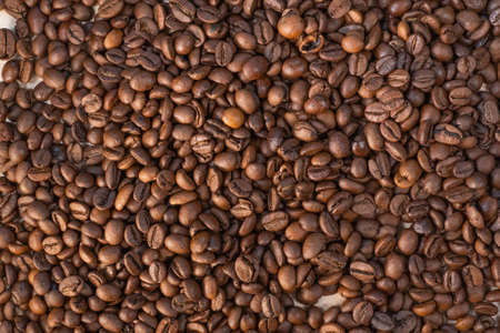 natural roasted brown coffee beans