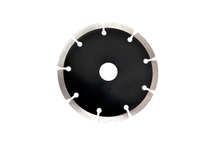 cutting disc segmented close up isolate white background