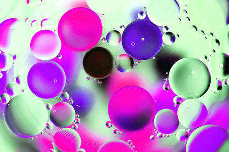 background, multicolored balls, blur, texture, heterogeneous color