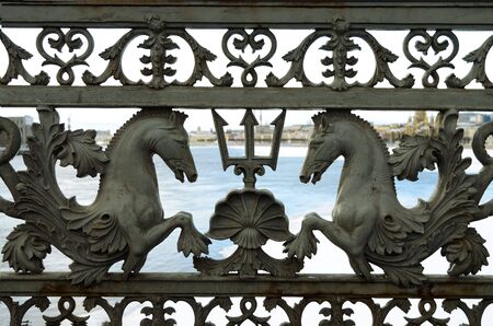 a fragment of the fenceの写真素材