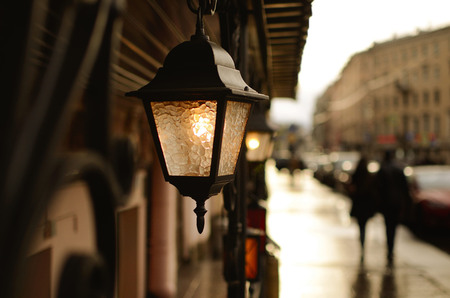 Evening city.の写真素材