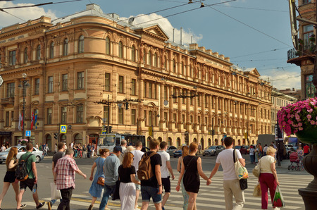 02.07.2016.Russia.Saint-Petersburg.The life and bustle of people in the big city.のeditorial素材