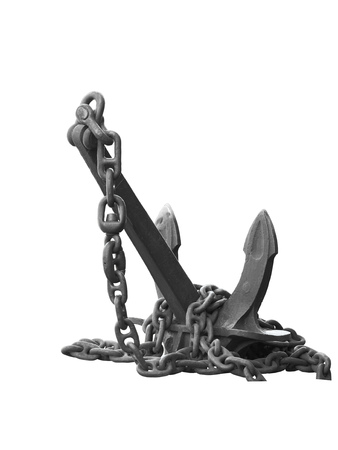 a heavy Anchor holds a ship in one place.の写真素材
