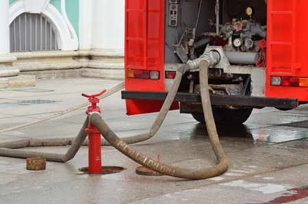 Fire hydrant - a device for taking water from a water supply system for fire fighting.