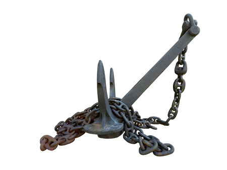 a heavy Anchor holds a ship in one place.
