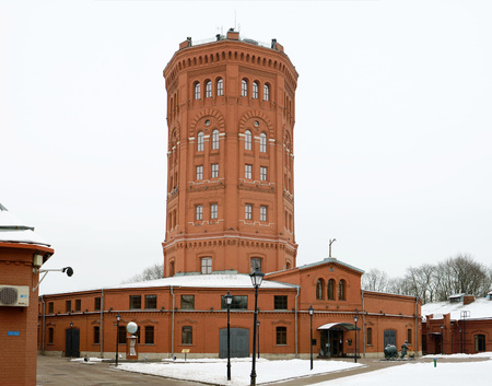 Saint-Petersburg.Russia.02.01.2018.Museum complex "the universe of Water?The exposition is located in the water tower.There are a variety of exhibits related to water.のeditorial素材