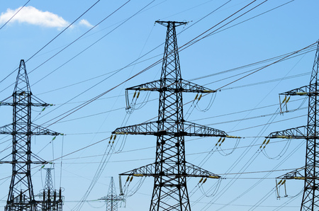 Electric current transmission line.Designed for power transmission.It takes place in the under...