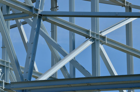 reinforced support of iron beams.The design allows you to withstand heavy loads.の写真素材