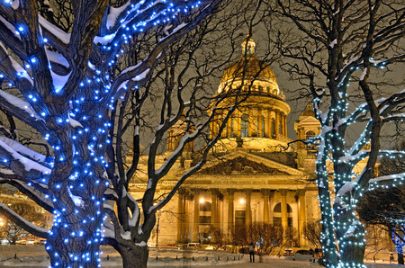 View of Isaakievsky cathedral .It is a historical architectural monument.の写真素材