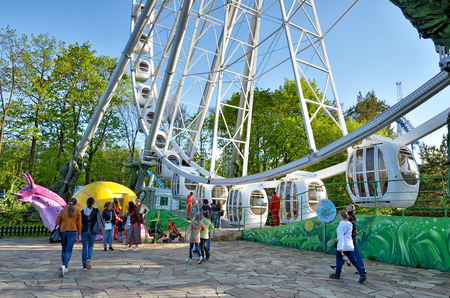 Saint-Petersburg.Russia.may.19.2018.The amusement Park,the Wonder island.Here children and parents can have fun.のeditorial素材