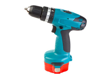 Drill tool for any job on a white backgroundの写真素材