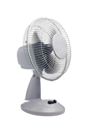Ventilator enabled blowing air, isolated on a white background.の写真素材