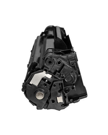 Cartridge close-up, for printer isolated on white background.の写真素材