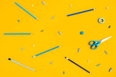 Advertising layout for school education. Closed composition.の写真素材