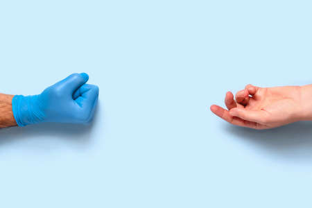 Keep your distance and stop the spread of the virus. With concern for yourself and others.の写真素材