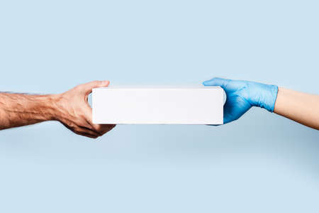 Safe delivery of products, things or cosmetics.の写真素材