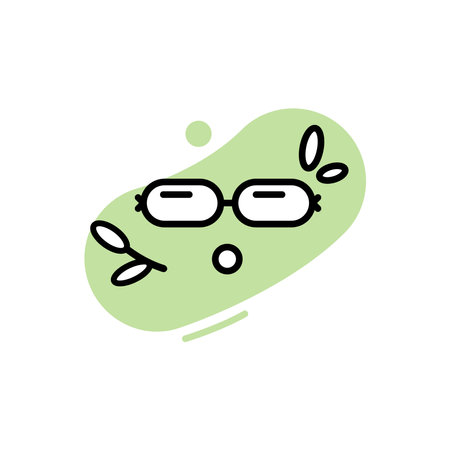 Plant-based meat icon. Line art sausage.のイラスト素材