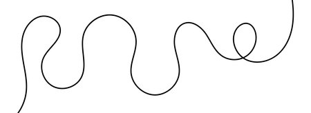 Continuous a single line with weaves.のイラスト素材