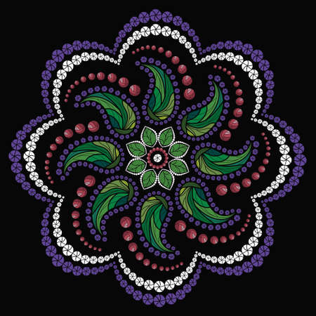 flower ornamentのイラスト素材