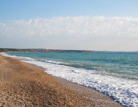 beautiful view of the sea and the sky.の写真素材