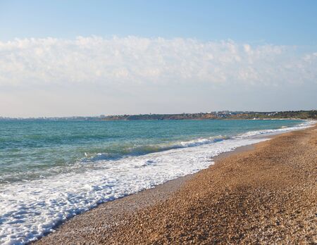 beautiful view of the sea and the sky.の写真素材
