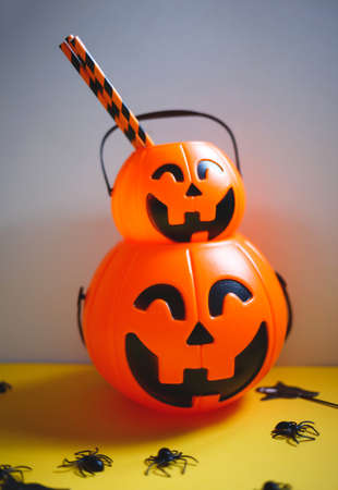 set of accessories for halloween celebration.の写真素材
