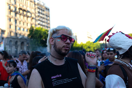 LGBTQ Pride March, National Congress, Buenos Aires, Argentina, November 4, 2023のeditorial素材