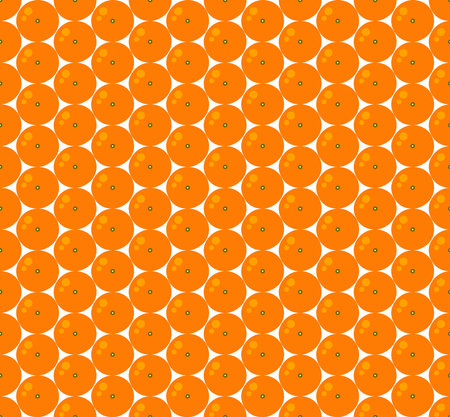 Seamless orange background. Orange tangerine grapefruit lemon lime on a white background. Vector...