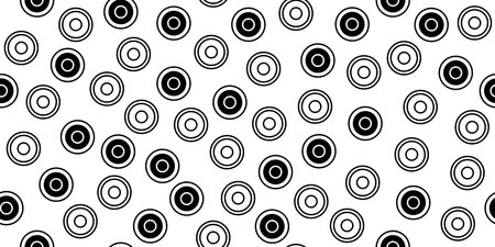 A chessboard in a vector isolated on a white background. round chips. Boardgame Checkers. A chessboard and checkers on it. Seamless background of checkers. background with circlesのイラスト素材