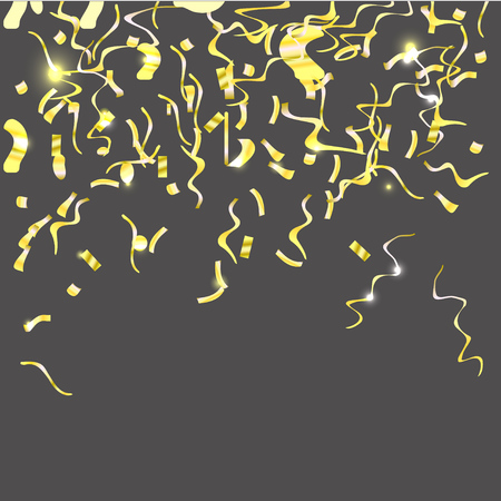 Abstract background with gold confettiのイラスト素材