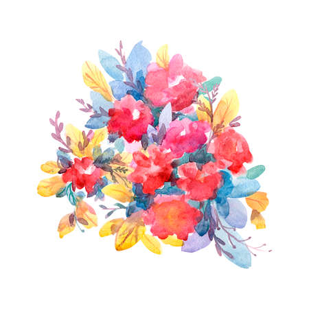 Round floral ornament for your designの写真素材