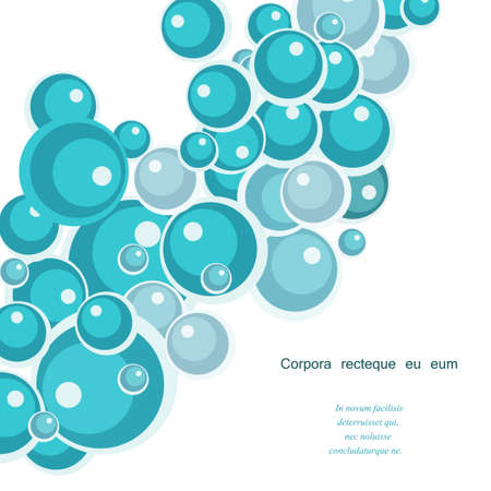 Abstract background with red bubbles.Isolated with place for textのイラスト素材