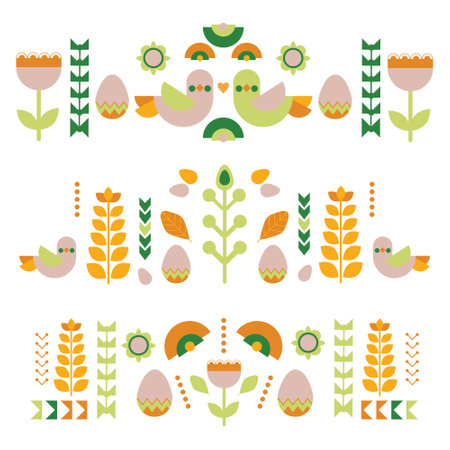 vector drawing. Easter symbols, traditions.のイラスト素材