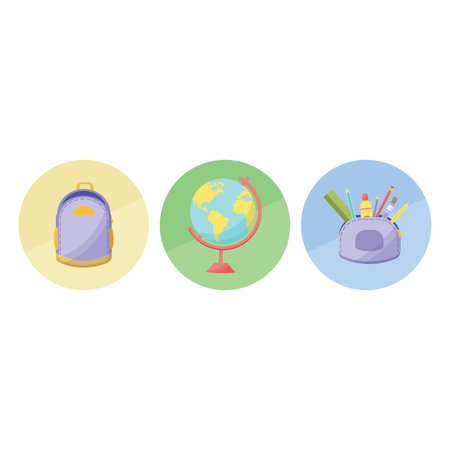 back to school vector illustrationsのイラスト素材