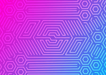 Technical pattern. Gradient Background with Geometric Elements