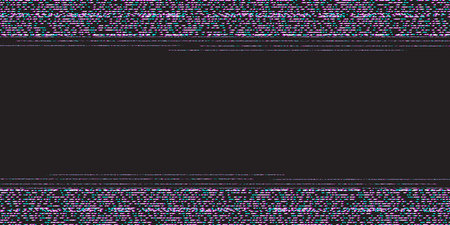 Rectangular Glitch frame, vector .Abstract Pixel Noise Glitch .Video Damage.のイラスト素材