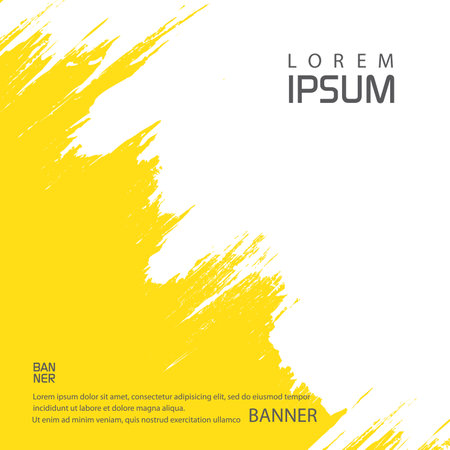 Paint Streak - Background. Roller brushes with colors paint for text. Banner - Vector.のイラスト素材