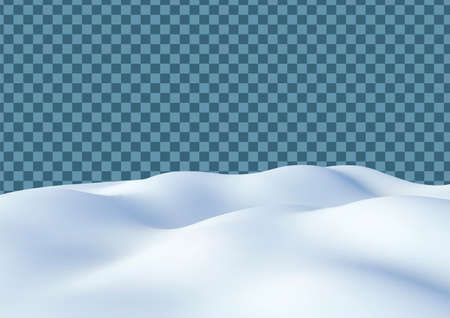 Vector snowdrift illustration. Snow for seasonal, Christmas and New Year design.Winter background.のイラスト素材