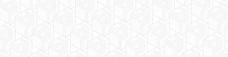 White background with pattern.Geometric pattern.Line art.Vector illustration.のイラスト素材