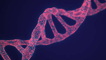 Human dna virus infection. DNA chain.Biotechnology, biochemistry, genetics and medicine concept. illustration.の写真素材