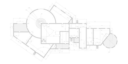 Architectural plan .House plan project .Engineering design .Industrial construction of houses...