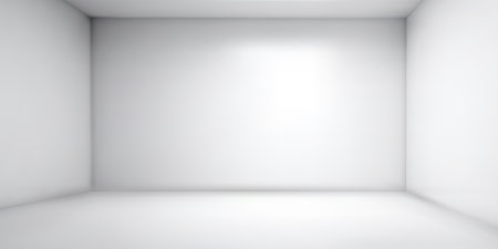 Empty room background.Studio white .Vector illustration.のイラスト素材