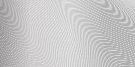 Abstract gray background from lines. Wavy line drawing. Design element. Vector illustration.のイラスト素材